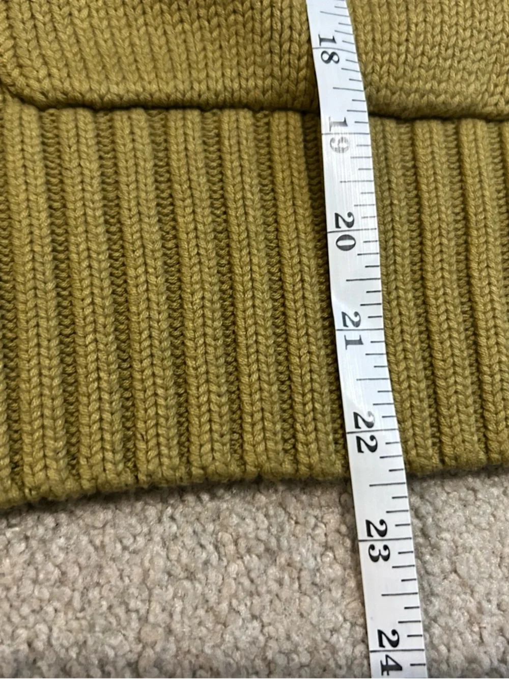 The Drop Brigitte cardigan olive green cotton sweater size Small S - Picture 8 of 10